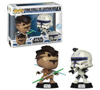 Funko Star Wars: Clone Wars Pong Krell vs Capitan Rex US Exclusive Pop Figure (confezione da 2) - Multicolore