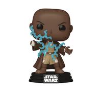 Funko Star Wars Episodio III Mace Windu Force Lightning Glow in The Dark Pop Vinyl Esclusiva Figura 788