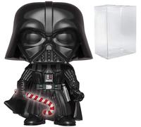 Funko Star Wars: Vacanze - Darth Vader con Candy Cane Glow-in-The-Dark Chase Pop! Figura in vinile (in dotazione con la custodia protettiva Pop Box compatibile), Multicolore, 3,75 pollici