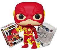 Funko The Flash with Lightning + ToyBop Protector: Pop! TV DC Comics Vinyl Figure (Bundled with Pro-Deluxe Pop Protector Collector Case Gift Set)