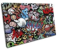 Funky Abstract Urban Street Art Graffiti SINGLE TELA parete arte foto stampa
