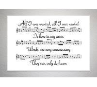 Funky Art Prints - Stampa fotografica con motivo "Depeche Mode - Enjoy The Silence", formato A4