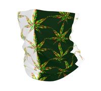 Funky Cannabis-Marijuana Leavesabstract 26X30Cm Elastico Passamontagna Multiuso Headwrap per Estivo Yoga Arrampicata