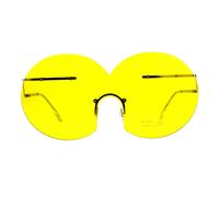 Funky Divertimento Sole Oversize Scudo Rotondo senza Montatura Unico Moda Shades