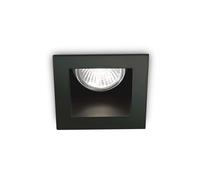 Faretto Da Incasso Moderno Funky Metallo Nero 1 Luce Gu10