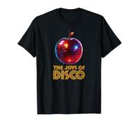 Funky Fruit Disco Ball Arty Apple Party Lovers Joy of Disco Maglietta