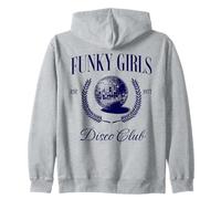 Funky Girls Disco Club Music Lover Felpa con Cappuccio
