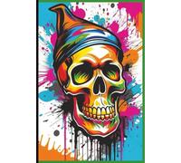 Funky Glow: Bold & fun design - The neon skull in a beanie blends edgy and playful, perfect for self-expression