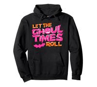 Funky Groovy Hippe Halloween, Lascia Che i Tempi di Ghoul Roll Felpa con Cappuccio