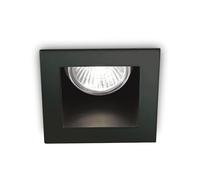FUNKY FARETTO INCASSO NERO 1 LUCE ATTACCO GU10 9X9CM