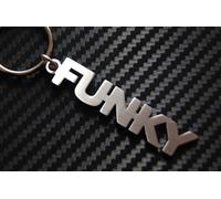 Funky Portachiavi Chiave su Misura Acciaio Inox Groove Radio Musica Bello Regalo