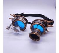 Funky Steampunk Goggles Lenti colorate Occhialini da sole per occhiali da