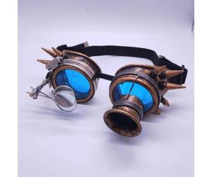 Funky Steampunk Goggles Lenti colorate Occhialini da sole per occhiali da