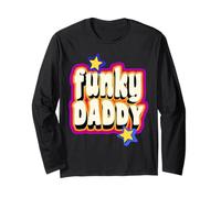 Funky Vintage Retro anni '70 Funky Daddy Disco Dancer Maglia a Manica