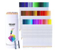 FUNLAVIE 72 Matite Colorate per Libri da Colorare Adulti, Matite a Base d'Olio con Mina Morbida, Perfette per Disegnare, Colorare e Artisti, Ideali per Principianti e Adulti, con Temperino