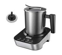 FUNLAVIE Milk Frother, Automatico 4-in-1 Cappuccinatore Montalatte Elettrico, Capacità 150ml Schiuma o 400ml Latte Caldo, Design Diviso, Adatto per Cappuccino, Macchiato, Lavabile in lavastoviglie