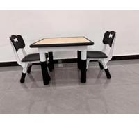 FUNLIO Set tavolo e 2 sedie per bambini - Nero