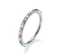 FUNLMO 20G 18G 16G 12G naso anello cerchio conchiglia Rook Daith Helix trago Piercing gioielli 316L cartilagine orecchino conchiglia orecchino anello setto gioielli pancia labbro anello anello 5 mm a