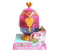 Funlockets - Scatola portagioie in cristallo (cuore) - S21230 - Cuore segreto - Cuore con gioielli - Trova le chiavi - Scopri le sorprese - Scopri i gioielli - Charms - 20 sorprese - 5 anni + -