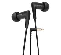 FUNLOGY Auricolari cablati (auricolari/auricolari cablati) [VGP2025 Summer Cost Performance Award] In-Ear/ASMR/Gaming/AUX/L Plug [marca giapponese] (3,5 mm, nero)