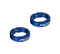 Funn Anelli di Bloccaggio Manopola in Lega per Manopole Hilt, Holeshot MTB, Anelli di Bloccaggio per Fissare le Manopole del Manubrio della Bicicletta (Blu)