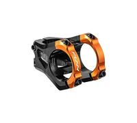 Funn Equalizer Attacco Manubrio per Bicicletta senza Rialzo - Lunghezza 35mm con Morsetto Manubrio da 35mm, Attacco Manubrio in Lega Leggera a 0 Gradi per Mountain Bike e BMX Bike (Arancione)