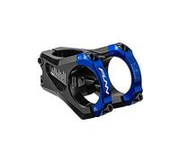 FUNN Equalizer Attacco Manubrio per Bicicletta Senza Rialzo - Lunghezza 42mm con Morsetto Manubrio da 35mm, Attacco Manubrio in Lega Leggera a 0 Gradi per Mountain Bike e BMX Bike (Blu)