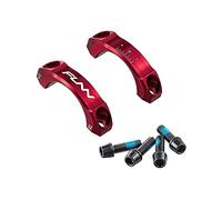 FUNN Equalizer Piastra Frontale 31.8mm - Piastra Frontale Adatta a Attacchi con Rialzo di 0mm e 10mm (Rosso)