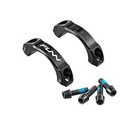 FUNN Equalizer Piastra Frontale 35mm - Piastra Frontale Adatta a Attacchi con Rialzo di 0mm e 10mm (Nero)
