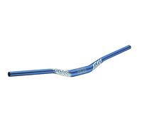 Funn Full On Manubrio Riser, Morsetto 35mm, Largo 785mm, Rise 30mm (Blu) | lega AL6061 triplo spessore, backsweep corto, finitura anodizzata sabbiata, per trail, enduro, MTB, BMX e strada