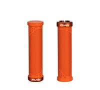 Funn Hilt JR Impugnature per Manubrio Mountain Bike con Morsetto Singolo a Bloccaggio, Impugnature Bloccanti per Manubrio da Bicicletta con Diametro Interno di 19 mm, Impugnature Brevi (Arancione)