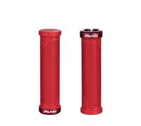 FUNN Hilt JR Impugnature per Manubrio Mountain Bike con Morsetto Singolo a Bloccaggio, Impugnature Bloccanti per Manubrio da Bicicletta con Diametro Interno di 19 mm, Impugnature Brevi (Rosso)