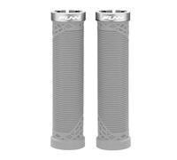 Funn Hilt Manopole per Mountain Bike con sistema di bloccaggio semplice, leggere ed ergonomiche, con un diametro interno di 22 mm, manopole uniche per manubrio con motivo (Grigio)