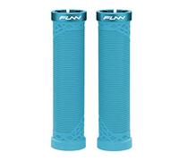 Funn Hilt Manopole per Mountain Bike con sistema di bloccaggio semplice, leggere ed ergonomiche, con un diametro interno di 22 mm, manopole uniche per manubrio con motivo (Turchese)