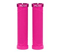 Funn Hilt Manopole per Mountain Bike con sistema di bloccaggio semplice, leggere ed ergonomiche, con un diametro interno di 22 mm, manopole uniche per manubrio con motivo (Rosa)