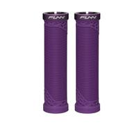 Funn Hilt Manopole per Mountain Bike con sistema di bloccaggio semplice, leggere ed ergonomiche, con un diametro interno di 22 mm, manopole uniche per manubrio con motivo (Viola)