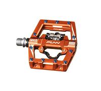 Funn Mamba S Pedali Automatici MTB, Singolo Lato, Tacchette SPD (Arancione)