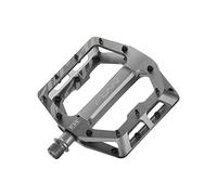 Funn Pedali Flat Funndamental - Pedali larghi a piattaforma per BMX/MTB, Grip regolabile per una stabilità eccezionale, Asse CrMo da 9/16 pollici (Grigio)