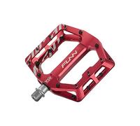 Pedale FUNNDAMENTAL in Alluminio Rosso con Sistema GRS, Dimensioni 102x105x17mm