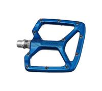 Funn Python Pedali Piatto per Bicicletta - Pedali per Bicicletta con Ampia Piattaforma per BMX/MTB Mountain Bike, Asse CrMo da 9/16 pollici (Blu)