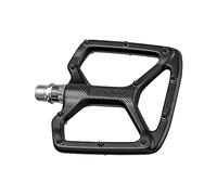 Funn Python Pedali Flat MTB, Piattaforma Larga, Asse CrMo (Nero)