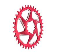 Corona 34 Denti in Alluminio 7075 CNC Rosso, Offset 6mm, Compatibile SRAM 9-12V