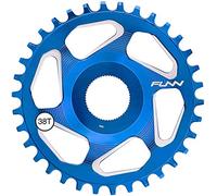 FUNN Solo ES Pignone Narrow Wide per Biciclette elettriche equipaggiate con Motore Shimano E8000 ed E7000 (38 Denti, Blu)