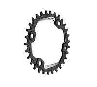 FUNN Solo Pignone Narrow Wide per Catena a 9 10 11 12 velocità, Adatto per Guarnitura con Interfaccia BCD Asimmetrica da 96mm, Pignone per Catena per Bicicletta a Singola velocità (30 Denti, Nero)