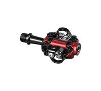 Funn Tactic Pedali Clipless - Compatibili con Tacchette SPD, Pedali da Gara XC per MTB (Rosso)