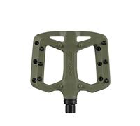 Funn Taipan S Pedali per bicicletta in termoplastica rinforzata con fibra di vetro, con assi CrMo da 9/16 pollici e perni amici dello stinco per ciclismo su MTB/BMX/urbano/ghiaia (Verde oliva)