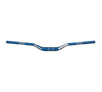 Funn Upturn Manubrio Riser 35mm, Largo 800mm, Rise 40mm (Blu) | triplo spessore, lega AL6061 e AL6066, geometria rialzata, tacche per comandi e leve freno, per MTB e BMX