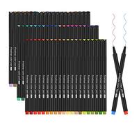 Funnasting Penne Fineliner, 0,4 mm Colori Set di Penne Fineliner, 60 Pennarelli Punta Fine per Disegnare e Scrivere Schizzi, Mandala, Bullet Journal, Colorare, Schizzi