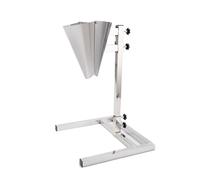 Funnel resistente dell'acciaio inossidabile con la staffa, tramoggia di ingresso di 20 cm per l'imballaggio alimentare, uscita regolabile dell'altezza, chiusura di alimentazione facile, strumento di t