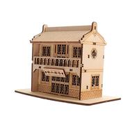 FUNNETOYU 1 Set Ristoranti Legno DIY con Musicale Educativo per Sviluppo Cognitivo e Creatività Dei